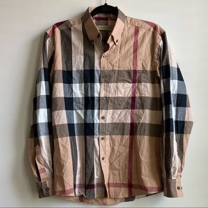 Men’s Burberry Button Down Medium NWOT